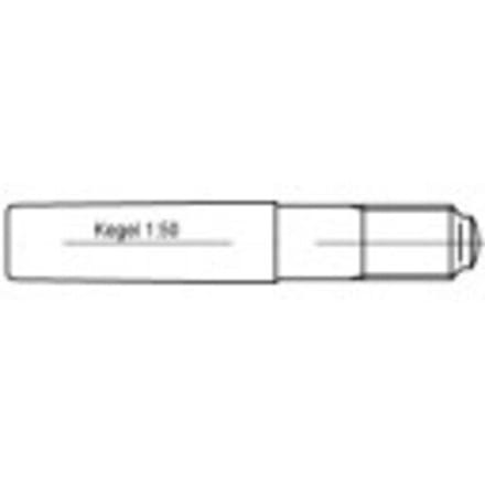 TOOLCRAFT Conische pennen 50 mm 25 stuk(s)