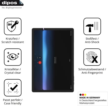 dipos – 2x Pantserfolie geschikt voor DOOGEE Tab E3 11 Zoll | 9H Screenprotector