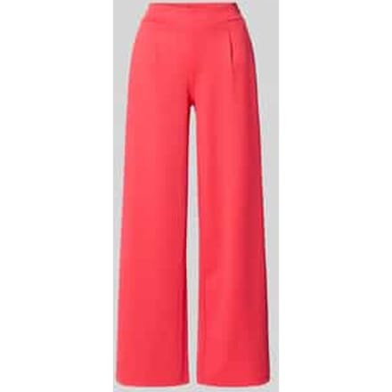 Wide fit broek met elastische band model 'KATE'