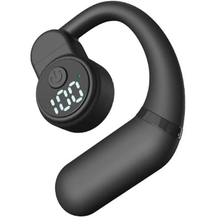Bluetooth 5.4 Draadloze Oortelefoon Koptelefoon Oorhaak HiFi Stereo Geluidsreducerende Headset Waterdichte Earbud voor Huawei iPhone black