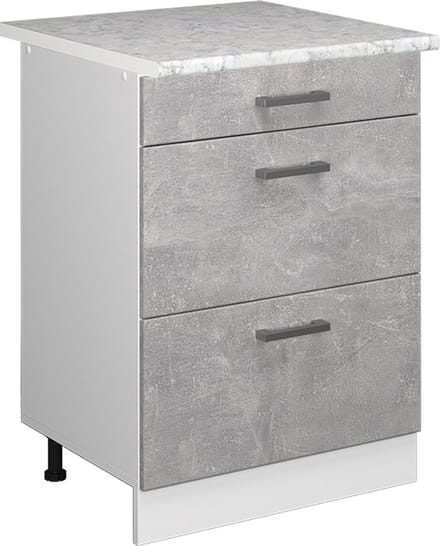 Vicco R-Line Universele onderkast – 60 cm met laden Beton