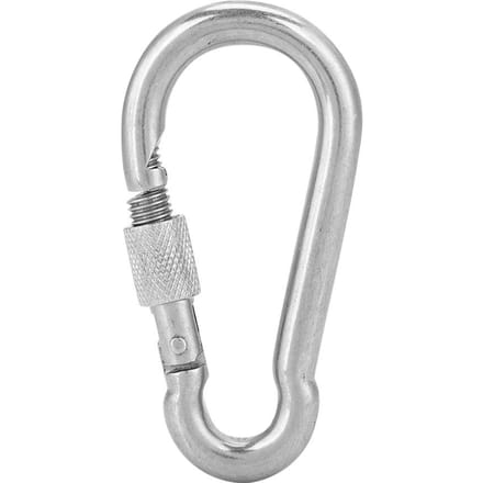 Mousqueton en Acier Inoxydable 304 Boucle de Suspension Rapide Boucle Élastique Crochet à Ressort (M11) white