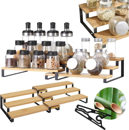 Songmics - Keukentang Set - Organizer - Extra Plank - Gratis Specerijenclip