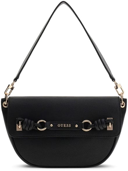 GUESS schoudertas Camelia Flap Shoulder Bag Black zwart
