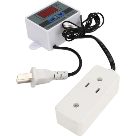 Digitale Thermostaat Waterdichte Sonde Temperatuurregelaar Schakelaar Thermostaat Regelschakelaar white