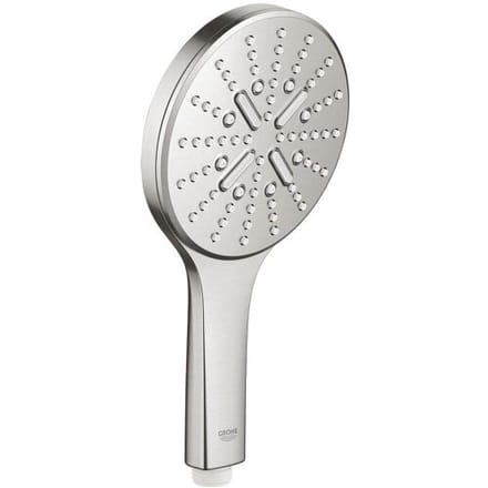 GROHE Rainshower SmartActive 130 Handdouche - 13 cm - 3 straalsoorten - supersteel - 26574DC0