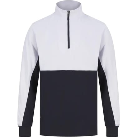 Adults 1/4 Zip Tracksuit Top met rits Navy/White - M