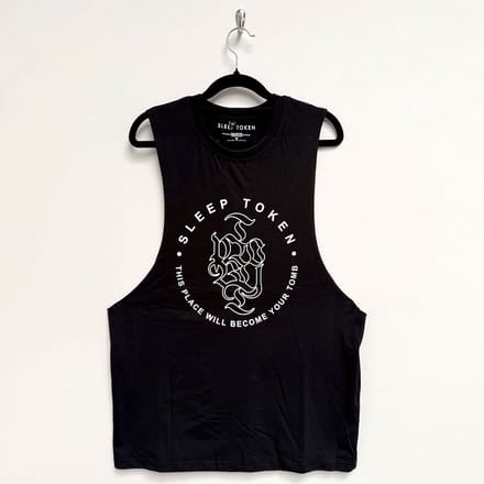 Sleep Token - Tomb Text Ring Tanktop - XL - Zwart
