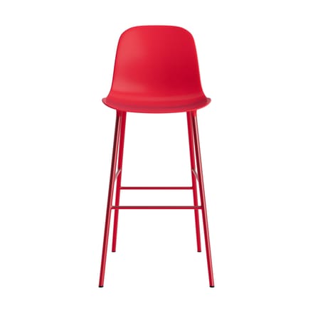 Normann Copenhagen Form Barstoel staal - NormannCopenhagenFormBrightRed - 75 cm