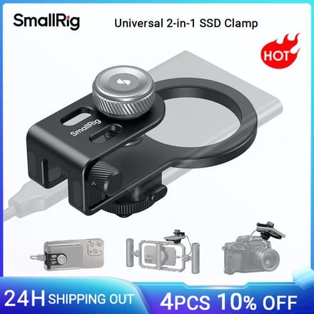 SmallRig 4779 Universal 2-in-1 SSD Clamp