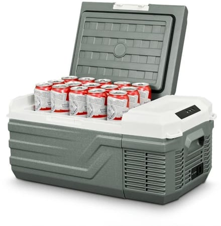 Koelbox - Elektrische Koelbox 12 en 230 Volt - Koeltas Auto - Grijs