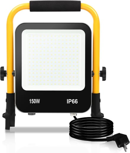 LED Bouwlamp met Statief - 150W 6000K Koud Wit - Werklicht - Buitenlamp - IP66 Waterdicht