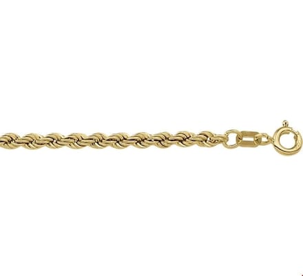 The Jewelry Collection Ketting Koord 2,7 mm - Goud