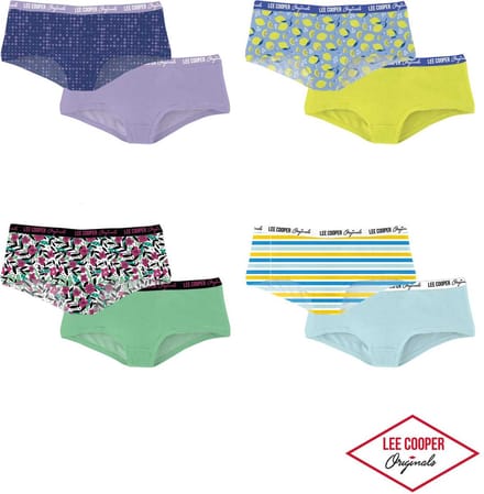 Lee Cooper dames ondergoed Hipsters 8-pack - Maat L