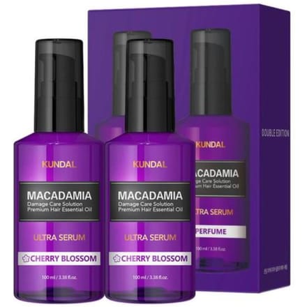 [KUNDAL] Macadamia Ultra Hair Serum #Cherry Blossom 100ml black
