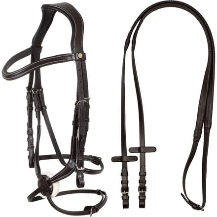 Halsband van leer Equestro