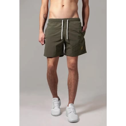 Urban Classics - Block Zwemshorts - 3XL - Wit