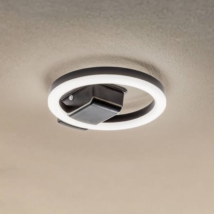 Lindby LED buiten plafondlamp Finian, Ø 22 cm, CCT, dimbaar