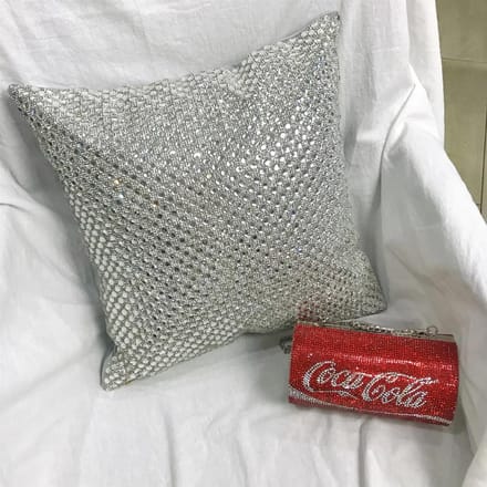 40x40cm Kussensloop Luxe Glitter Bling Sierkussen Diamant Kussensloop Strass Kussensloop Sierkussen Huis Kussensloop 40x40cm gray