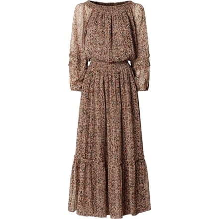 Pepe Jeans Dorotea 3/4 Mouw Midi-jurk Bruin M Vrouw