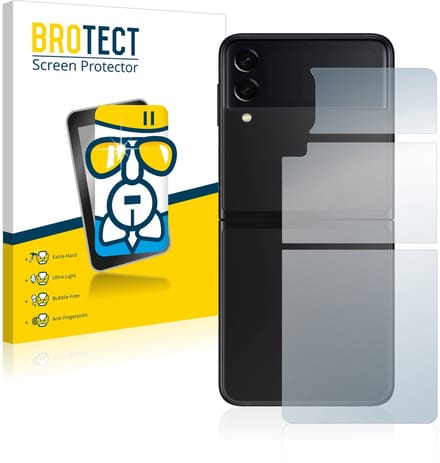 Screenprotector voor Samsung Galaxy Z Flip 3 5G (Achterkant) Beschermglas transparant