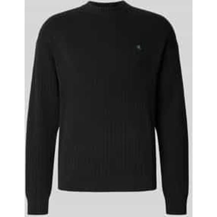 Oversized gebreide pullover met ribboorden