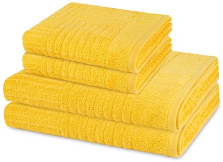 Ross Sonstiges 2 X handdoek 2 X douchehanddoek - in set 4 pack Carre