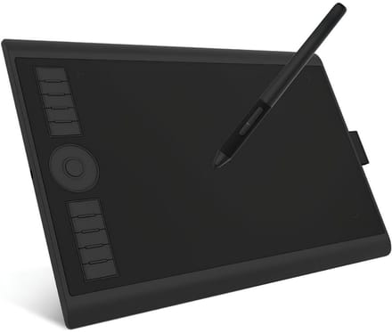 KAD® Tekentablet - Geschikt voor Android, Windows & Mac - 10 Programmeerbare Sneltoetsen - Zwart - 36cm x 24cm x 1cm