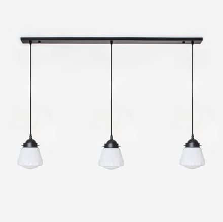 3 x Bold lampen aan plafondbalk Moonlight - Art Deco Trade