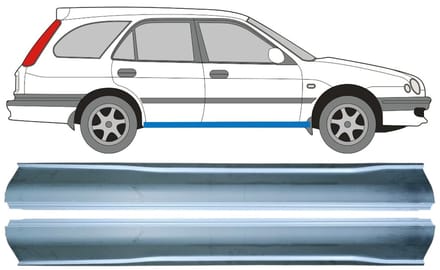 Reparatie dorpel voor Toyota Corolla E11 1997-2002 / Links + Rechts / Set