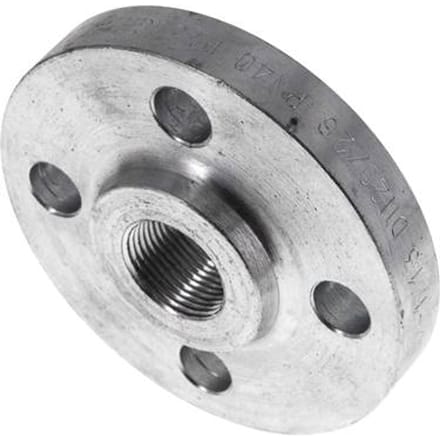 Draadflens DN20-PN40 Rp 3/4'' Verzinkt Staal DIN 2567 En EN 1092-1 (Type 13)