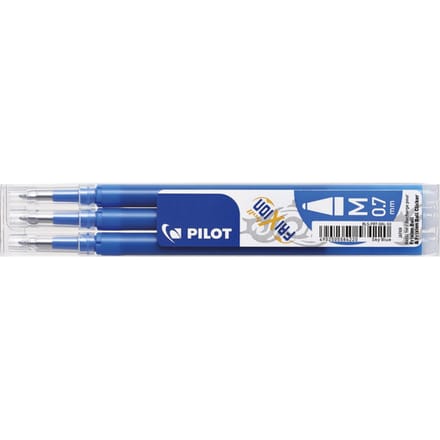 Set van 3 - Vulling FriXion Ball 0.7 - Hemelsblauw - Medium penpunt
