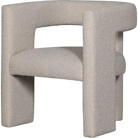 WOOOD Tiwa Fauteuil - Bouclé - Beige - 70x64x64