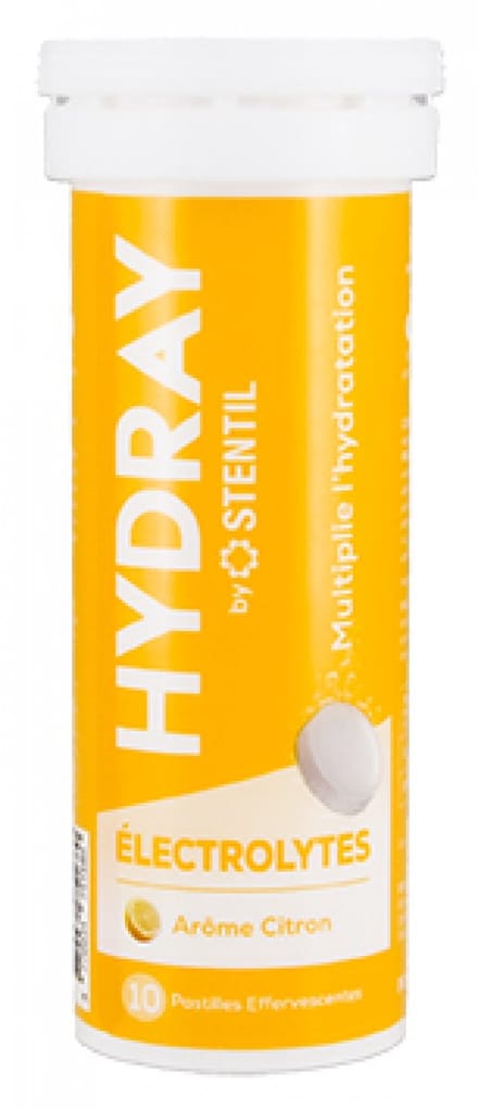 Stentil HYDRAY Elektrolyten Hydratatieoplossing 10 Bruistabletten (Aroma : Citroen)