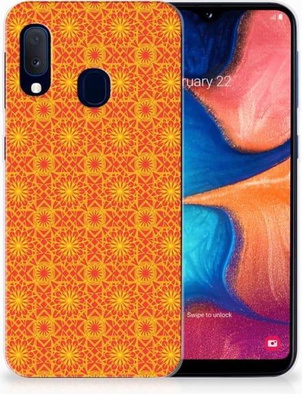 Samsung Galaxy A20e TPU bumper Batik Oranje