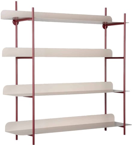 Present Time Wanddecoratie Reina Cuatro - Bordeaux - 60x16x60cm - Modern