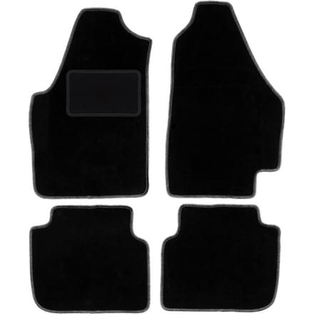Zwarte veloursmatten voor: Lancia Musa minivan (2004-2012)