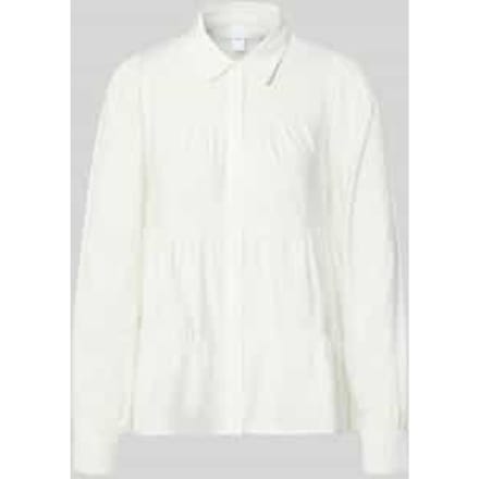 Regular fit overhemdblouse van viscosemix Model 'Pala'