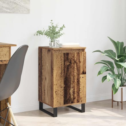 vidaXL - Dressoir - Oudhout - 40 - x - 35 - x - 70 - cm - Bewerkt - hout