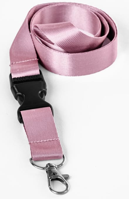 Ecorare® - 10 stuks Sleutelkoord - Kliksluiting - Lanyard - Keycord - Roze - 50 cm