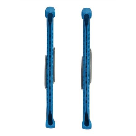 1 paire de protège-lames en plastique avec ressort réglable (bleu) bleu