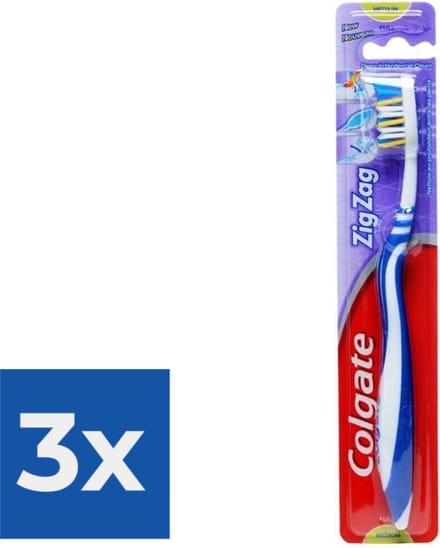 Colgate Tandenborstel ZigZag Medium - Voordeelverpakking 3 stuks