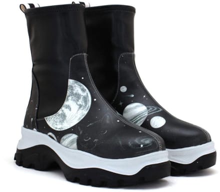 Goby Dames Boots – Handgemaakt Vegan Leer – Comfortabele Plateau Boots – Maat 40