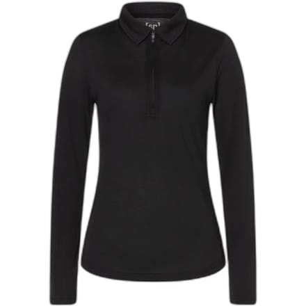 Dames long sleeve zip polo super.natural