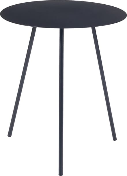 Bijzettafel Sula metaal rond 45x40 cm zwart