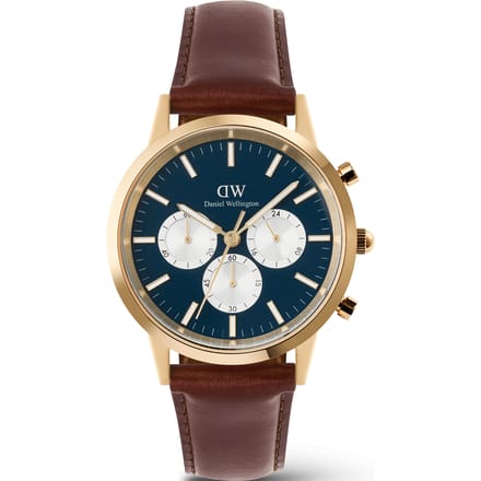 Daniel Wellington DW Watch Iconic Chronograph St Mawes Arctic Panda Gold 42mm
