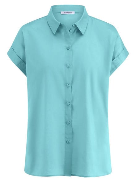 Blouse Van Peter Hahn turquoise