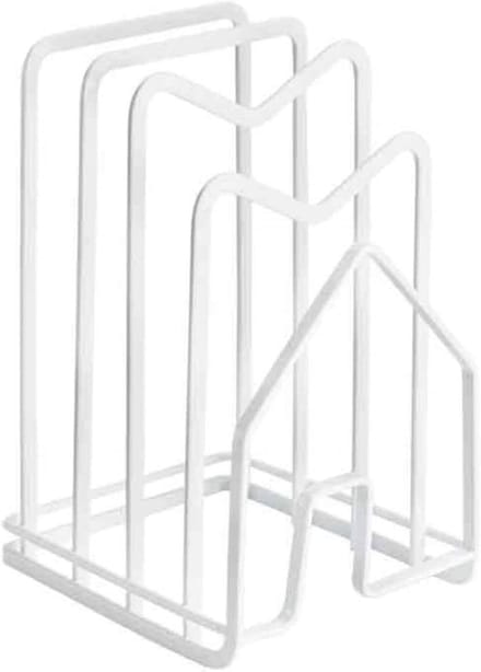 Deksel en Pannenhouder - Uitschuifbaar Rek - Keuken Organiseren - Multifunctioneel Gebruik - ca. 21.5 cm - Wit