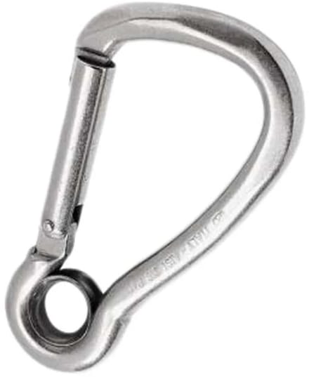 Kong Italy Harness Kl With Eyelet Karabijnhaak Zilver 120 mm
