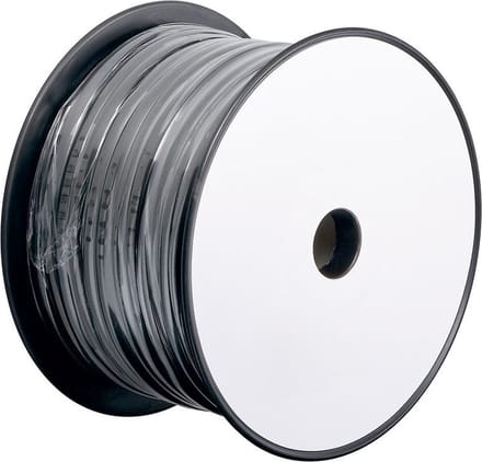 Telefoonkabel 6-aderig op rol - CCA (AWG28) / zwart - 100 meter
